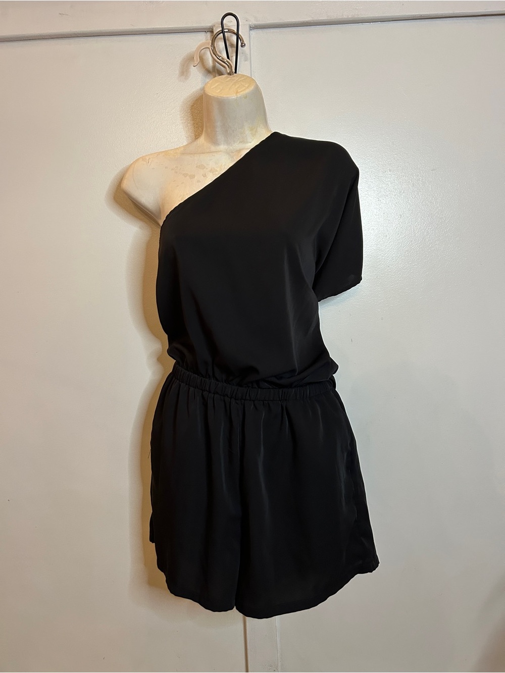 One-Shoulder Black Women’s Dress/Romper